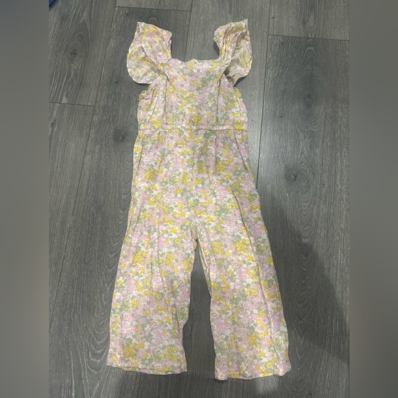 Carters Floral Jumpsuit 4T - Picture 2 of 4